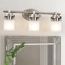 Silver vanity deals light